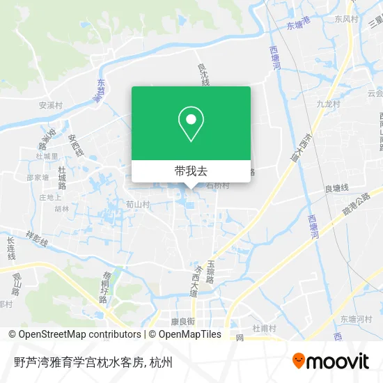 野芦湾雅育学宫枕水客房地图