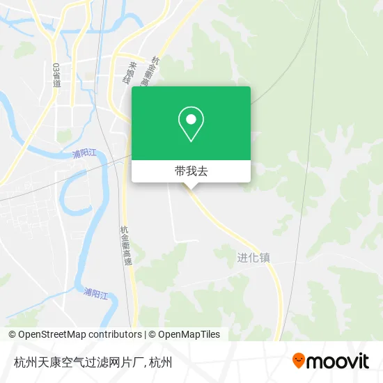 杭州天康空气过滤网片厂地图