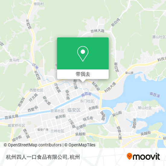 杭州四人一口食品有限公司地图