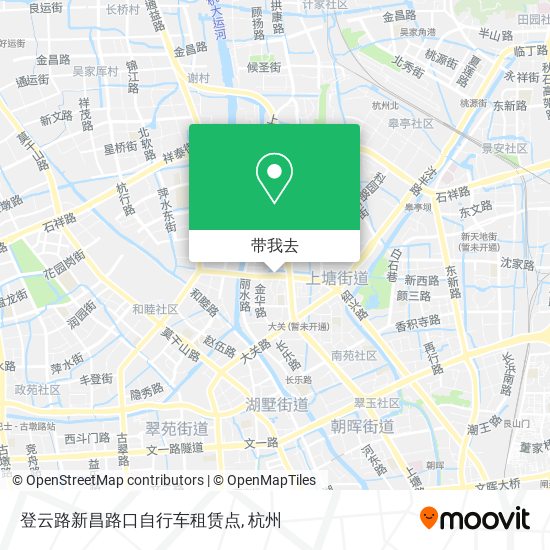 登云路新昌路口自行车租赁点地图