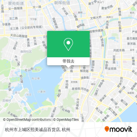 杭州市上城区熙美诚品百货店地图