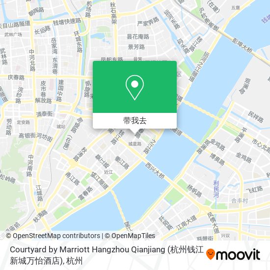 Courtyard by Marriott Hangzhou Qianjiang (杭州钱江新城万怡酒店)地图