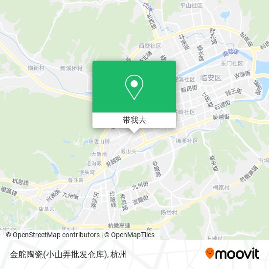 金舵陶瓷(小山弄批发仓库)地图