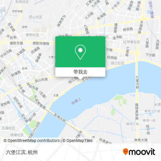 六堡江滨地图