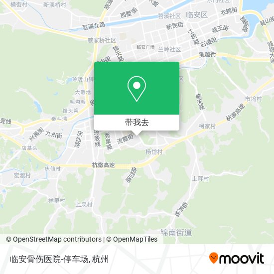 临安骨伤医院-停车场地图
