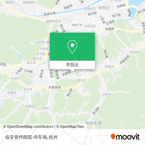 临安骨伤医院-停车场地图