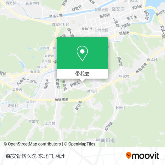 临安骨伤医院-东北门地图