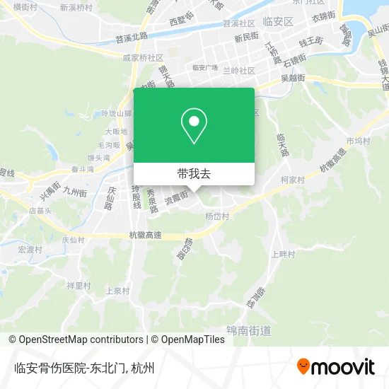 临安骨伤医院-东北门地图