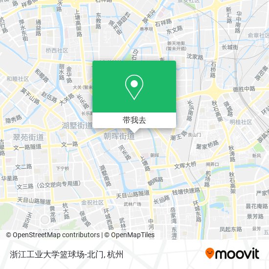 浙江工业大学篮球场-北门地图