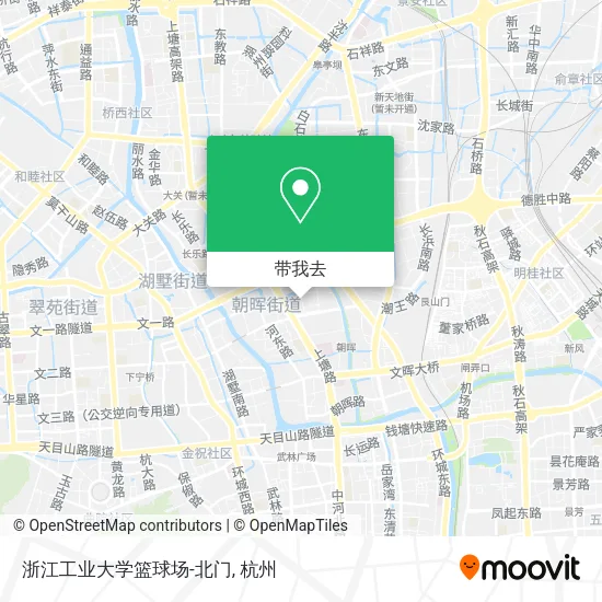 浙江工业大学篮球场-北门地图