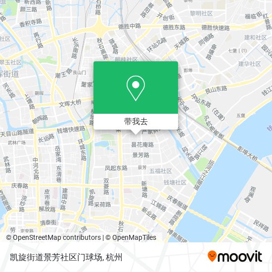 凯旋街道景芳社区门球场地图
