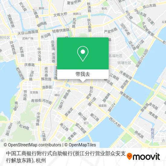 中国工商银行附行式自助银行(浙江分行营业部众安支行解放东路)地图