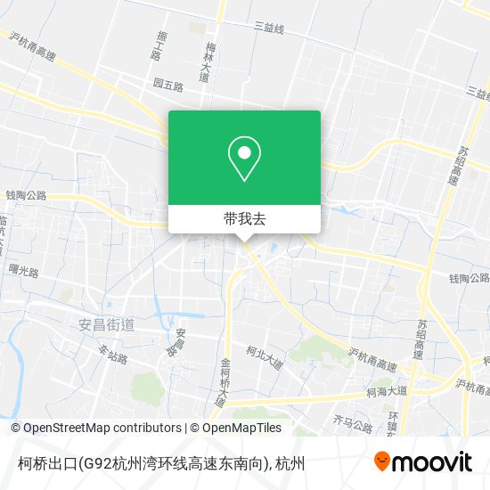 柯桥出口(G92杭州湾环线高速东南向)地图