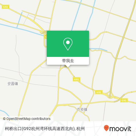 柯桥出口(G92杭州湾环线高速西北向)地图