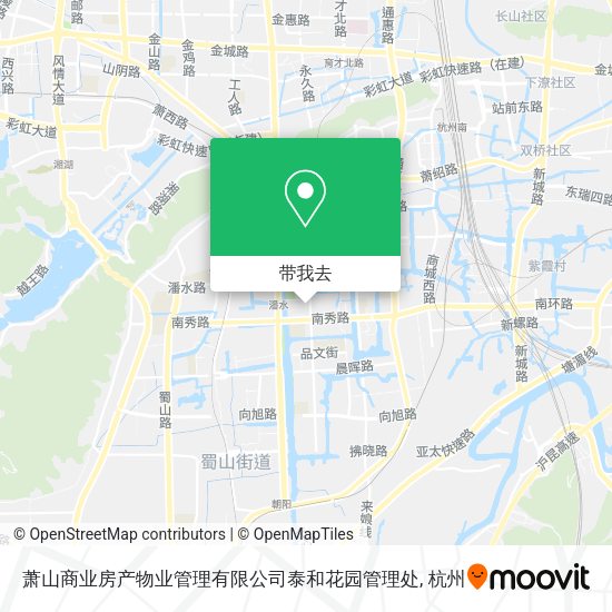 萧山商业房产物业管理有限公司泰和花园管理处地图