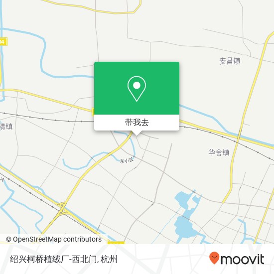 绍兴柯桥植绒厂-西北门地图