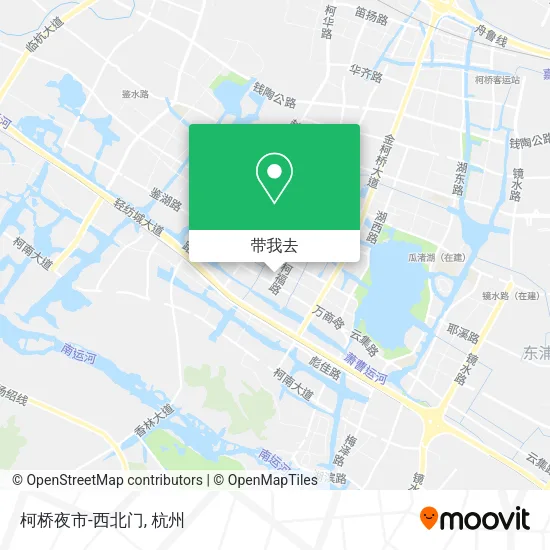 柯桥夜市-西北门地图