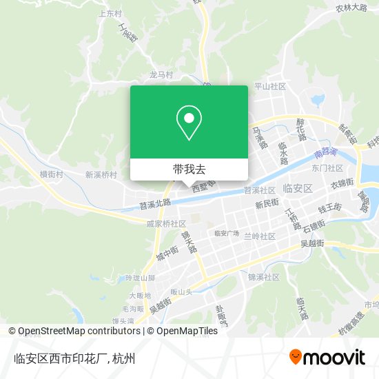 临安区西市印花厂地图