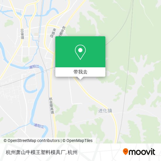 杭州萧山牛模王塑料模具厂地图