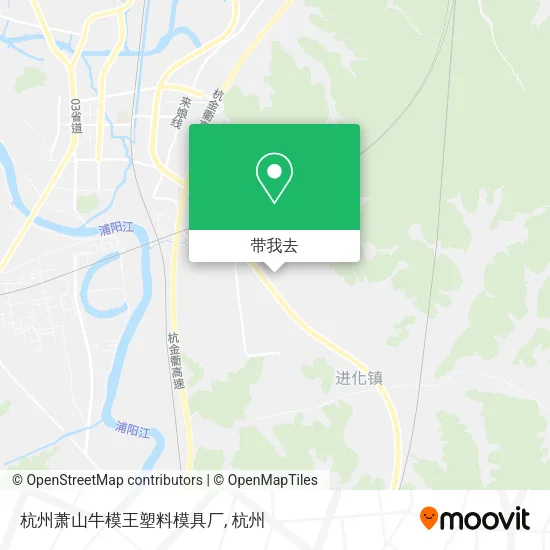 杭州萧山牛模王塑料模具厂地图
