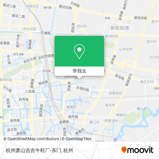 杭州萧山吉吉牛鞋厂-东门地图