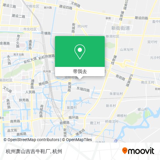 杭州萧山吉吉牛鞋厂地图