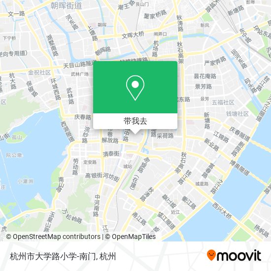 杭州市大学路小学-南门地图