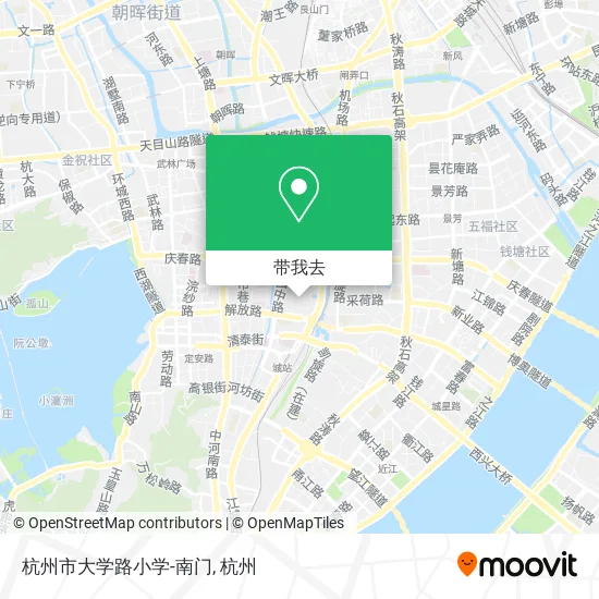 杭州市大学路小学-南门地图