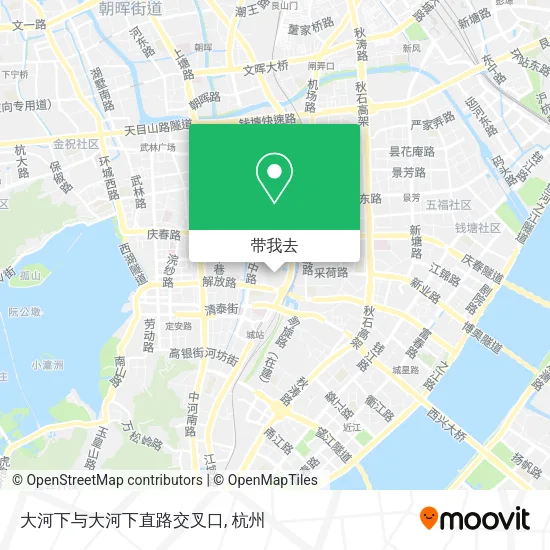大河下与大河下直路交叉口地图