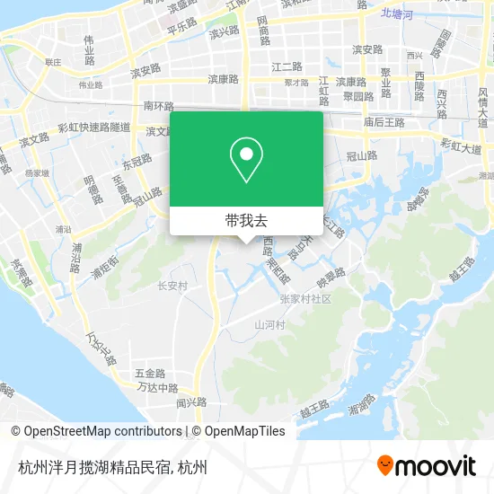 杭州泮月揽湖精品民宿地图