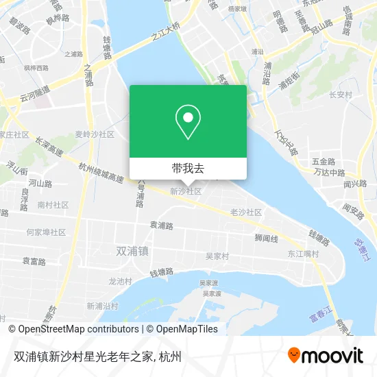 双浦镇新沙村星光老年之家地图
