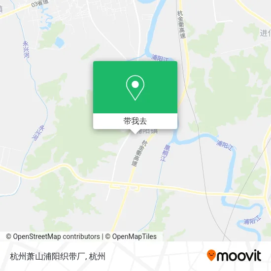 杭州萧山浦阳织带厂地图