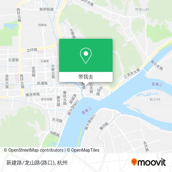 新建路/龙山路(路口)地图