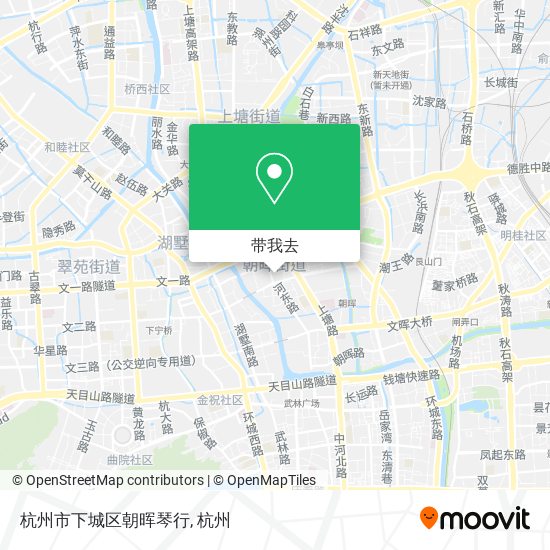 杭州市下城区朝晖琴行地图