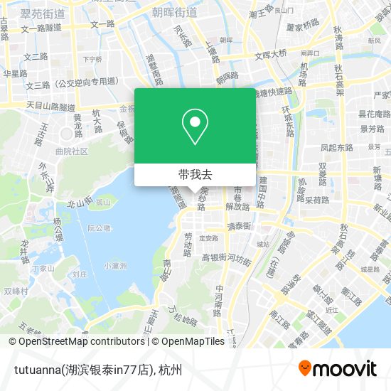 tutuanna(湖滨银泰in77店)地图