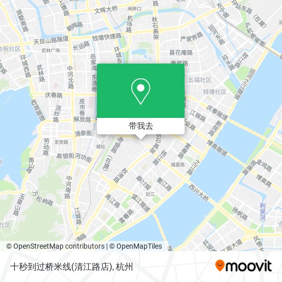 十秒到过桥米线(清江路店)地图