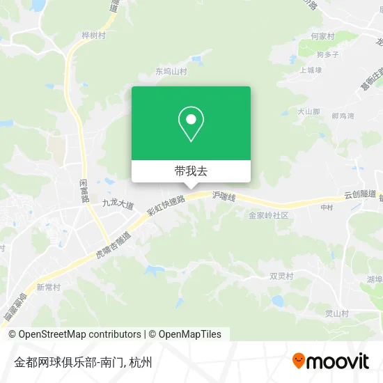 金都网球俱乐部-南门地图