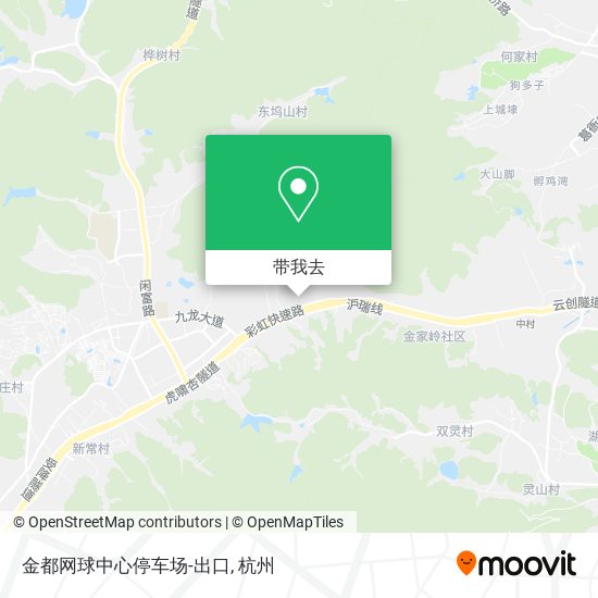 金都网球中心停车场-出口地图