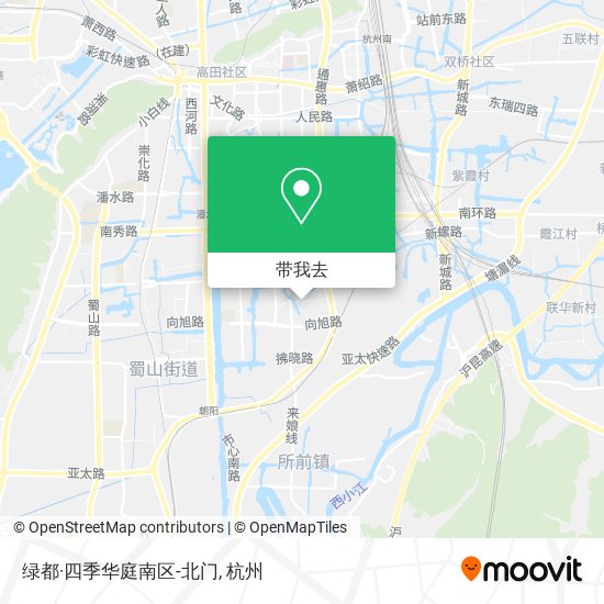 绿都·四季华庭南区-北门地图