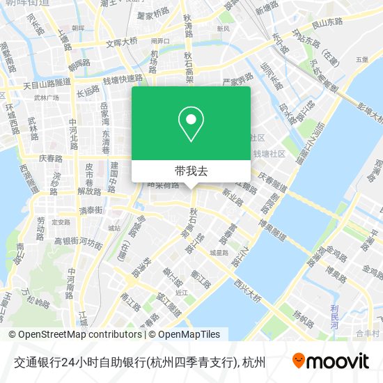 交通银行24小时自助银行(杭州四季青支行)地图