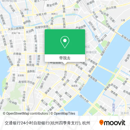交通银行24小时自助银行(杭州四季青支行)地图