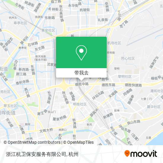 浙江杭卫保安服务有限公司地图
