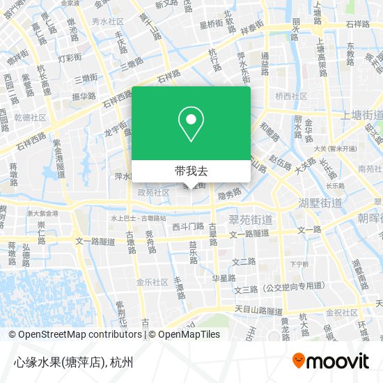 心缘水果(塘萍店)地图