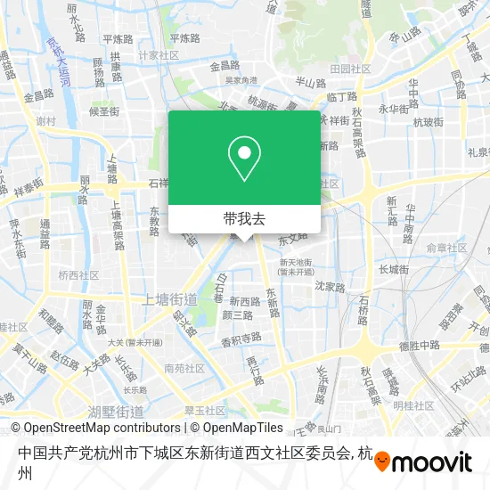 中国共产党杭州市下城区东新街道西文社区委员会地图