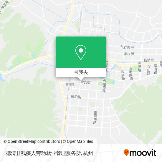 德清县残疾人劳动就业管理服务所地图
