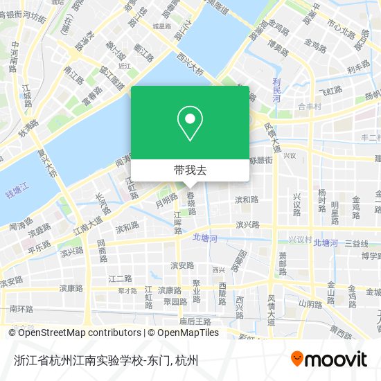 浙江省杭州江南实验学校-东门地图