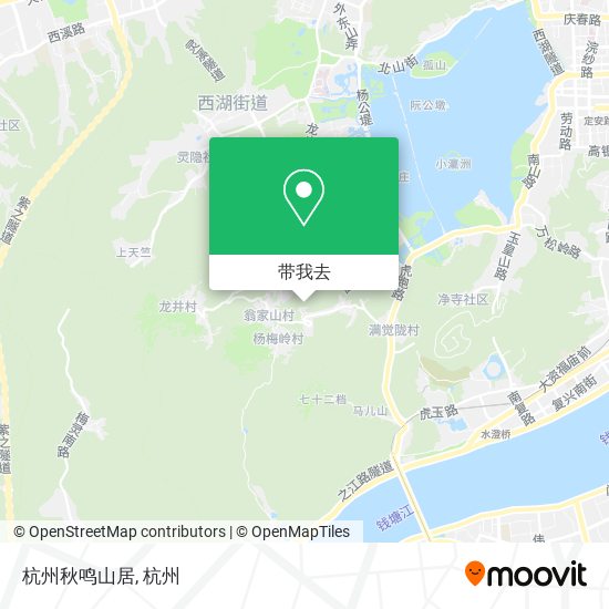 杭州秋鸣山居地图