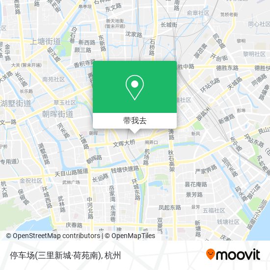 停车场(三里新城·荷苑南)地图