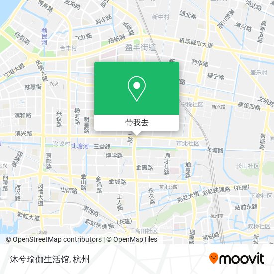 沐兮瑜伽生活馆地图