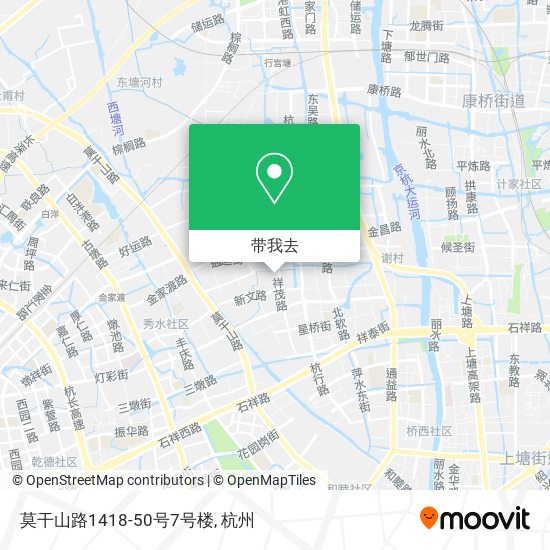 莫干山路1418-50号7号楼地图